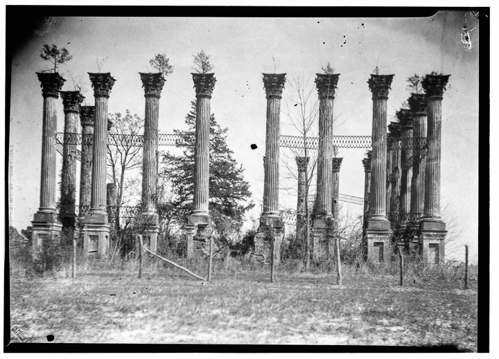 Butters, James, “FRONT VIEW (WEST ELEVATION) - Windsor Castle Ruins, Port Gibson, Claiborne County, MS March 20, 1936.” Photograph, Historic American Buildings Survey, From Prints and Photographs Division, Library of Congress (HABS MISS,11-POGIB.V,1-; https://www.loc.gov/pictures/collection/hh/item/ms0100/ accessed May 7, 2020).