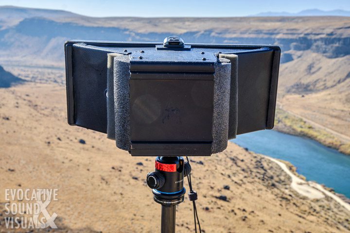 My second DIY SASS microphone rig, this time for use with a pair of plug-in-power (PIP) microphones, as seen above the Snake River Canyon in southwestern Idaho on Thursday, November 5, 2020. Photo by Richard Alan Hannon