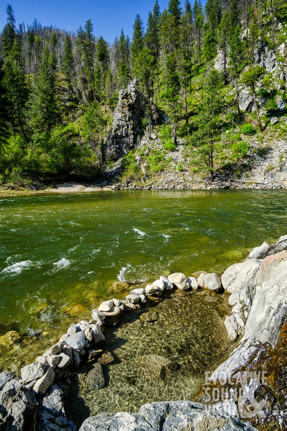 Soaking pool at Pine Flats Hot Springs along the edge of the South Fork of the Payette River and below the Banks/Lowman Road in Idaho on Wednesday, May 12, 2021. Photo by Richard Alan Hannon
