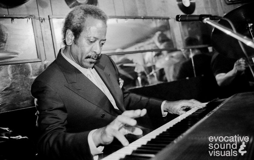 Musician, songwriter, composer, record producer, and 1998 Rock and Roll Hall of Fame New Orleans legend Allen Toussaint ( January 14, 1938 – November 10, 2015) plays during the 2000 Baton Rouge Blues Festival. Photo by Richard Alan Hannon