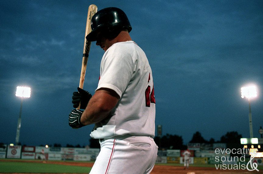 Long-ball hitter Robert Stratton, 21, or Santa Barbara, California, stays focused steps up to the batter's box. Photo by Richard Alan Hannon