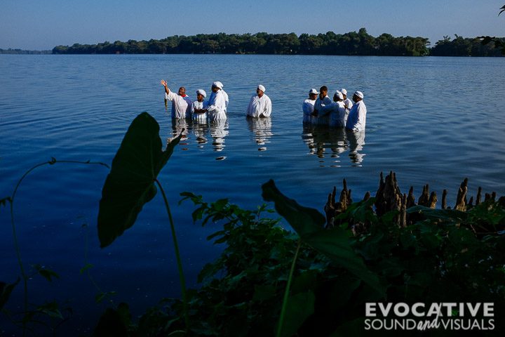 Sound recording of the annual baptism at Lake Providence, La. August 9, 2015. Photo by Richard Alan Hannon